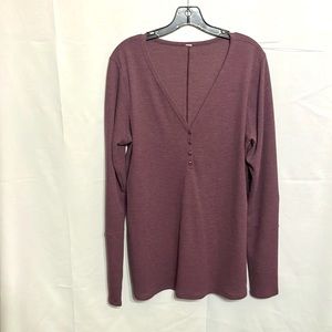 Lululemon Waffle Knit L/S Top